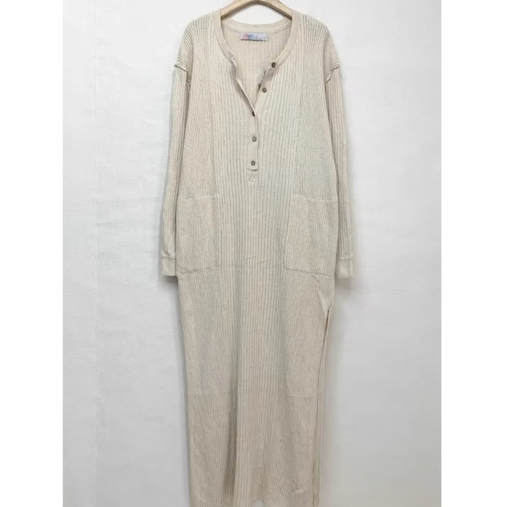 Free People Free Fall Sweater Maxi Dress - Ivory - Picture 6 of 9